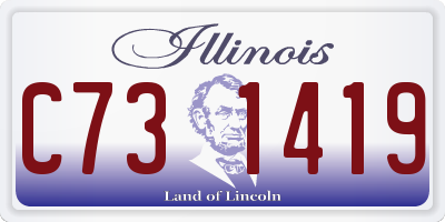 IL license plate C731419