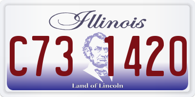 IL license plate C731420