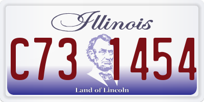 IL license plate C731454