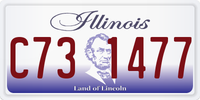 IL license plate C731477