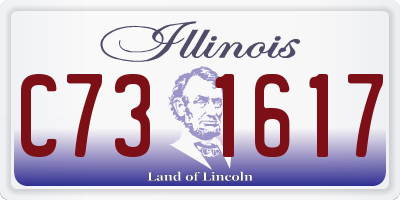 IL license plate C731617