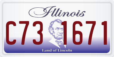 IL license plate C731671