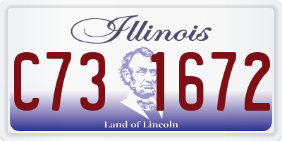 IL license plate C731672