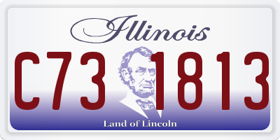 IL license plate C731813