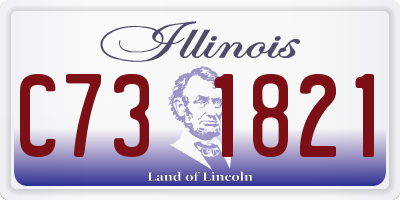 IL license plate C731821