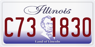 IL license plate C731830