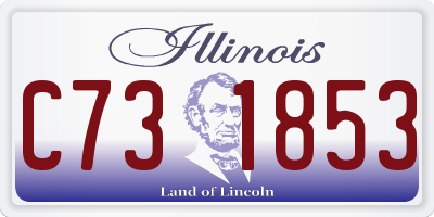 IL license plate C731853