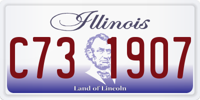 IL license plate C731907
