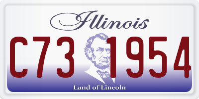 IL license plate C731954