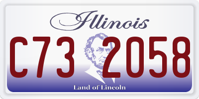IL license plate C732058