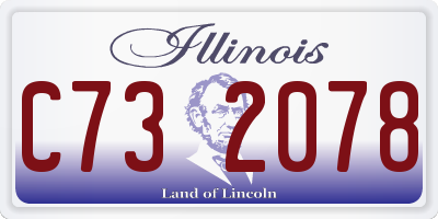 IL license plate C732078