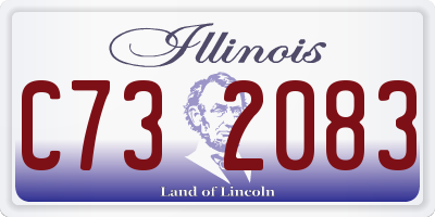IL license plate C732083