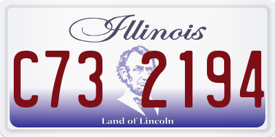 IL license plate C732194