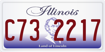 IL license plate C732217