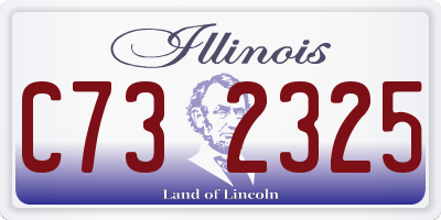 IL license plate C732325