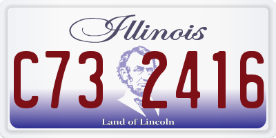 IL license plate C732416