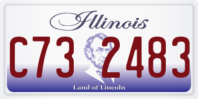 IL license plate C732483