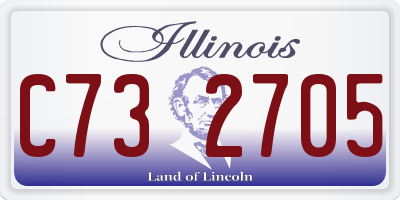 IL license plate C732705