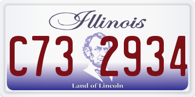 IL license plate C732934