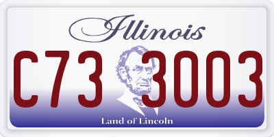 IL license plate C733003