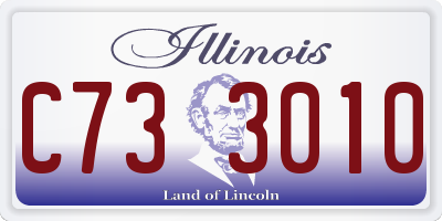 IL license plate C733010
