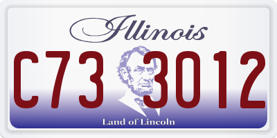 IL license plate C733012