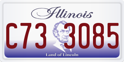 IL license plate C733085