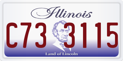 IL license plate C733115