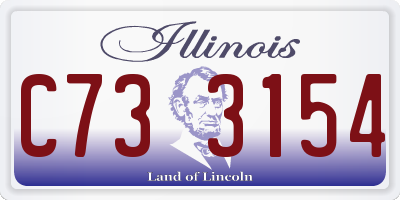 IL license plate C733154