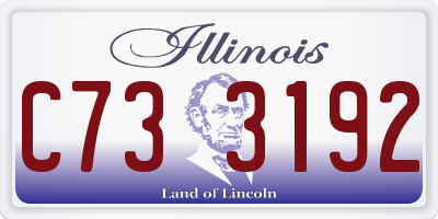 IL license plate C733192