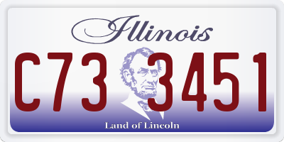 IL license plate C733451