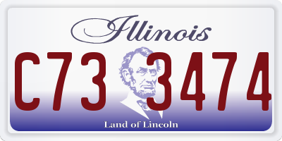 IL license plate C733474