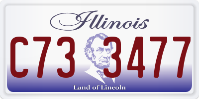 IL license plate C733477