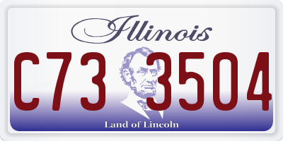 IL license plate C733504