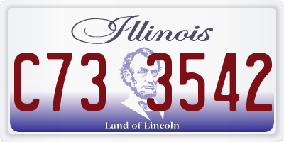 IL license plate C733542