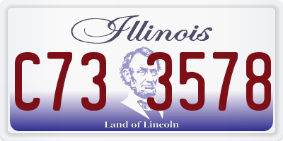 IL license plate C733578