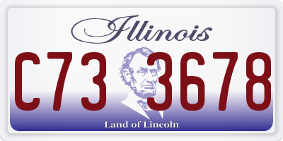 IL license plate C733678
