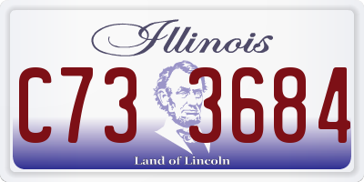 IL license plate C733684