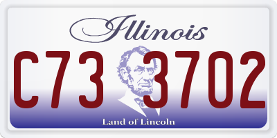 IL license plate C733702