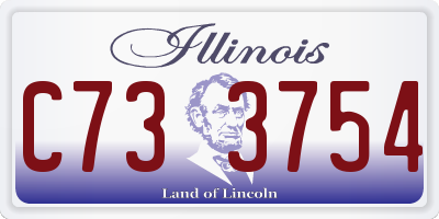 IL license plate C733754