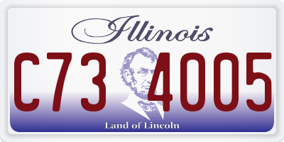 IL license plate C734005