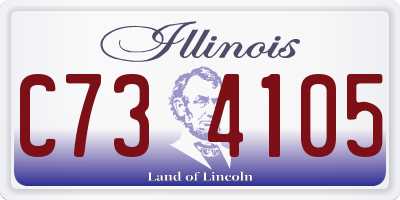 IL license plate C734105