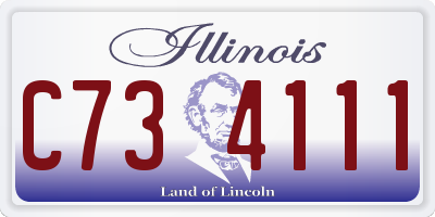 IL license plate C734111