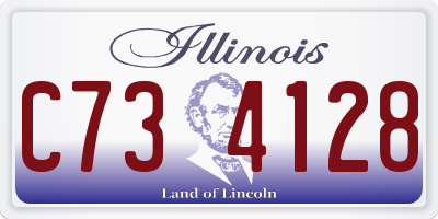 IL license plate C734128
