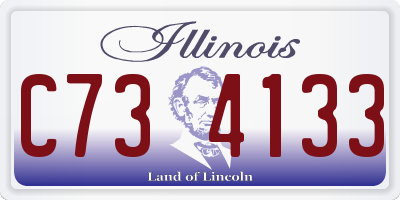 IL license plate C734133