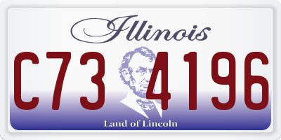 IL license plate C734196