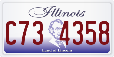 IL license plate C734358