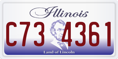 IL license plate C734361