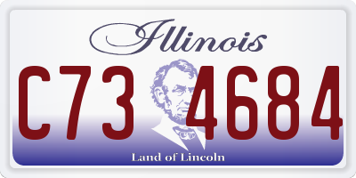 IL license plate C734684