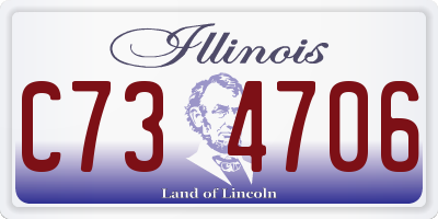 IL license plate C734706